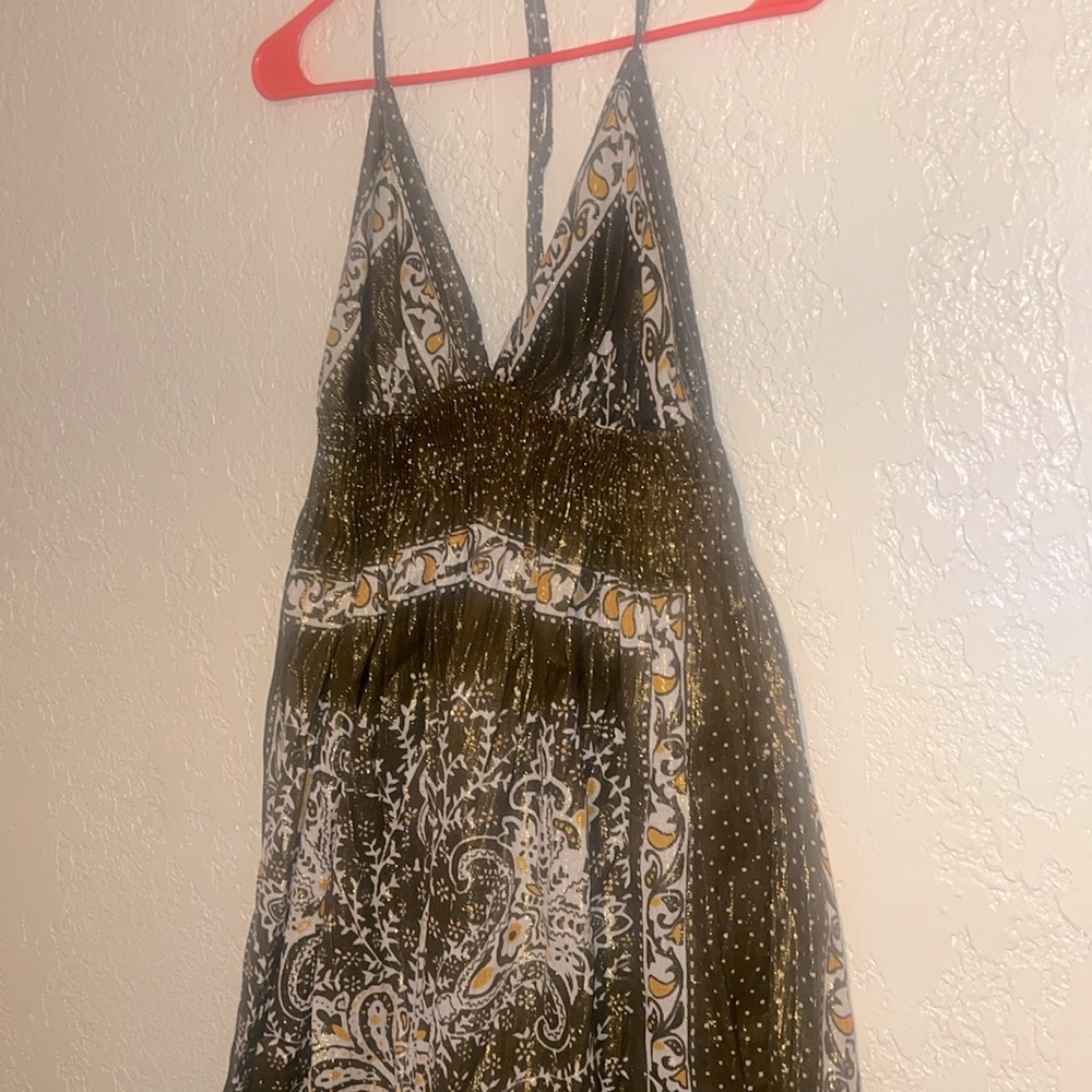 Brown sundress with back out